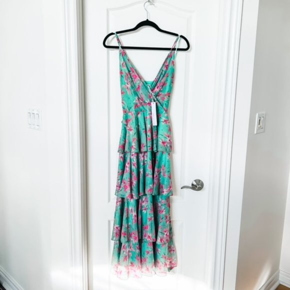 BNWT Adelyn Rae Ceci Maxi Fit-&-Flare Dress - Picture 4 of 5